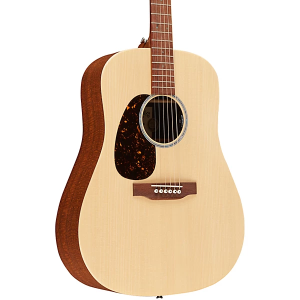 DX2E X Series Mahogany Left Handed Dreadnought Acoustic Electric Guitar Natural