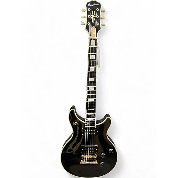 Epiphone Used Epiphone Limited Edition Tak Matsumoto DC Custom Black Solid Body Electric Guitar.gc