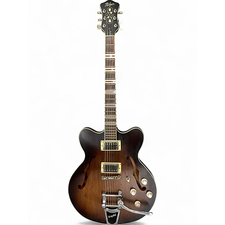 Hofner Used Hofner VERYTHIN CONTEMPORARY SERIES LIMITED EDITION 2 Color Sunburst Hollow Body Electric Guitar.gc