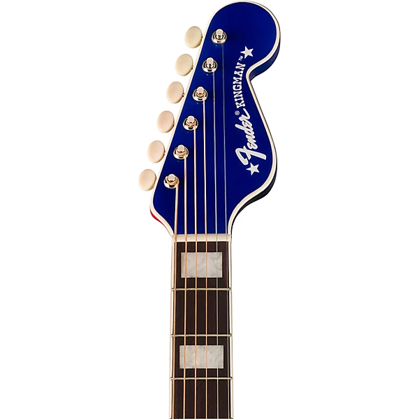 Buck Owens Signature Kingman Limited Edition Acoustic Electric Guitar Red White and Blue