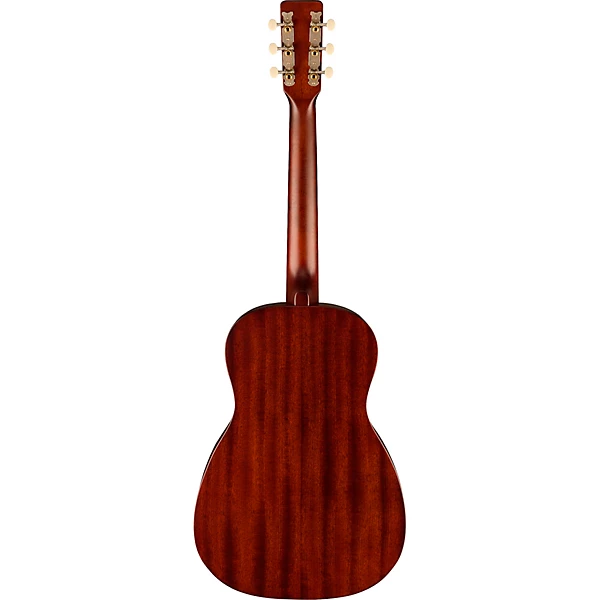 Deltoluxe Parlor Acoustic Electric Guitar Black Top