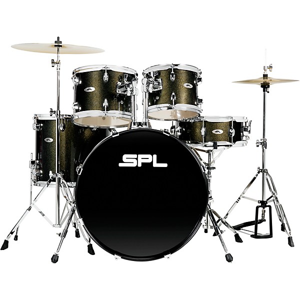Open Box Sound Percussion Labs 5PC Unity II All In One Drum Set Level 1 Black Onyx Glitter