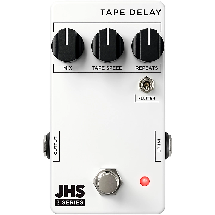 3 Series Tape Delay Effects Pedal White