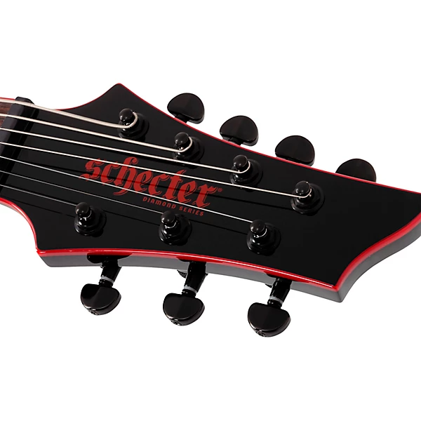Schecter Guitar Research Sunset 7 ET Red Dawn Electric Guitar Gloss Black