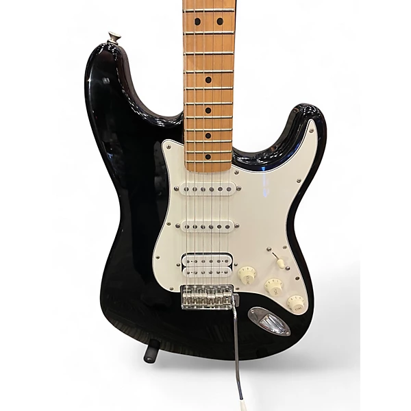 Used Fender Standard Stratocaster HSS Black Solid Body Electric Guitar