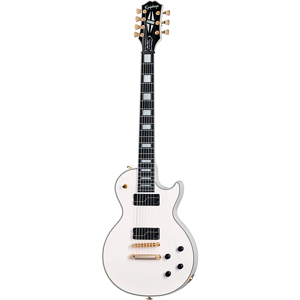Matt Heafy Origins Les Paul Custom 7 String Electric Guitar Bone White