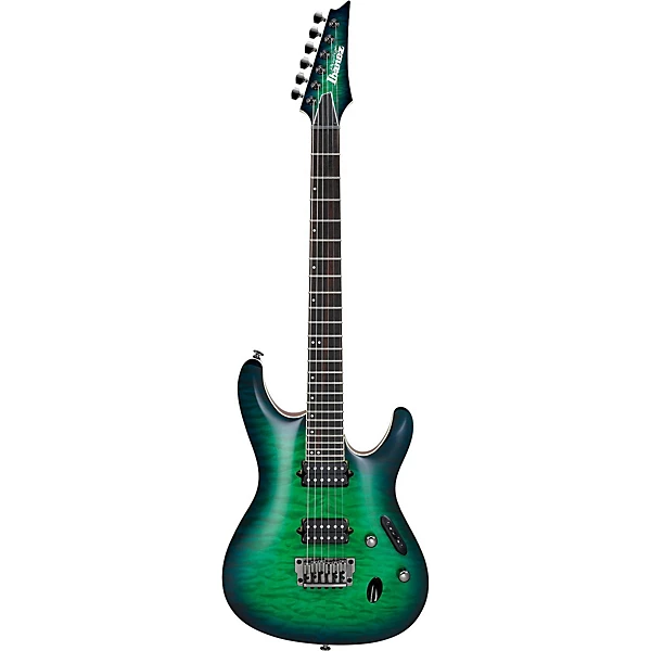 S Prestige S6521Q 6 string Electric Guitar Surreal Blue Burst Gloss