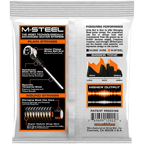 2922 M Steel Hybrid Slinky Electric Guitar Strings