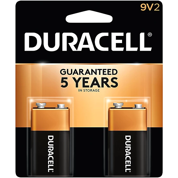 9 Volt Batteries 2 Pack