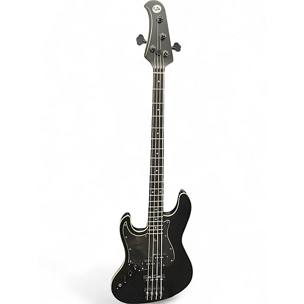 Used Jericho Alpha Black LH black Electric Bass Guitar