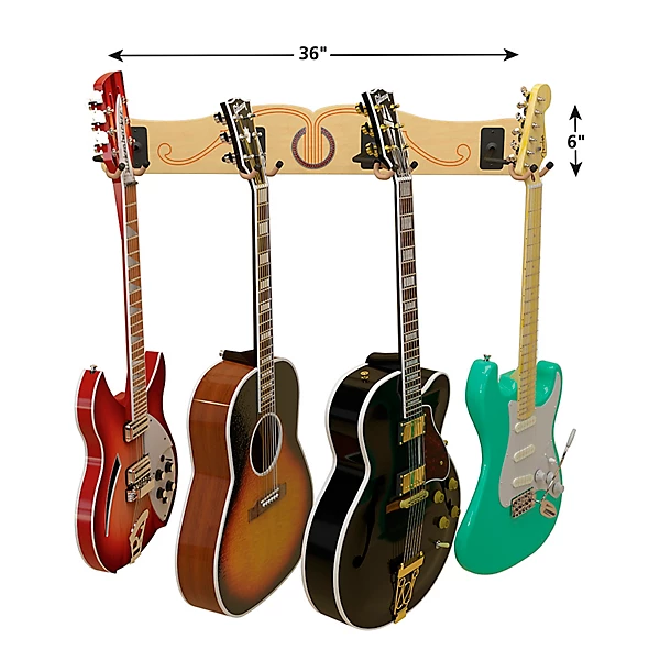 Pro File Wall Mounted 4 Guitar Hanger