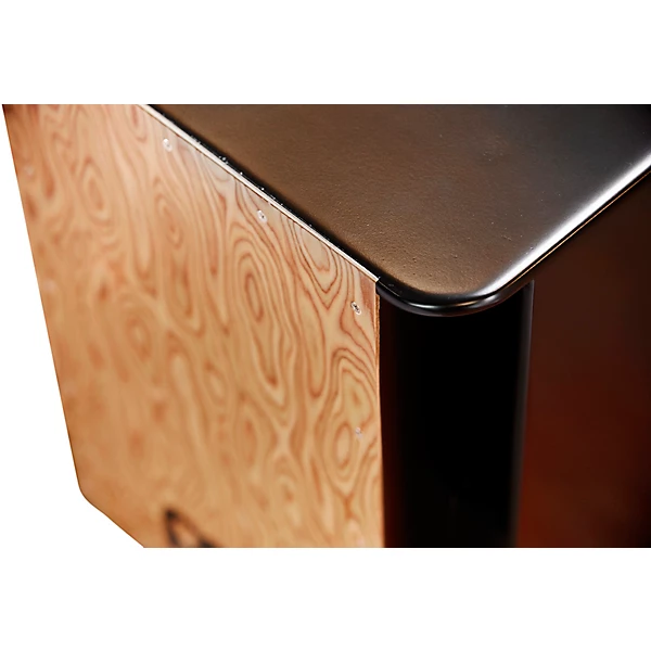 Vertical Subwoofer Snare Cajon Black Makah Burl Frontplate