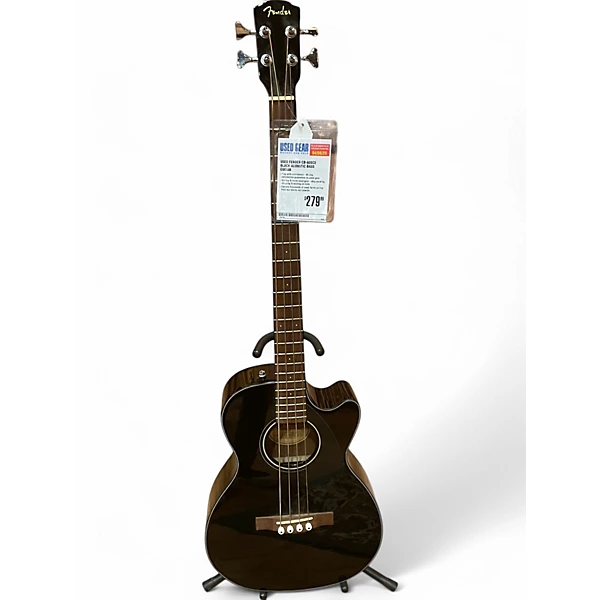 Fender Used Fender CB 60SCE Black Acoustic Bass Guitar