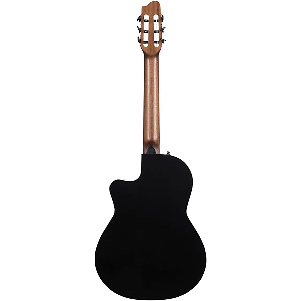 Arena Pro CW Limited Edition Nylon String Classical Acoustic Electric Guitar Onyx Black