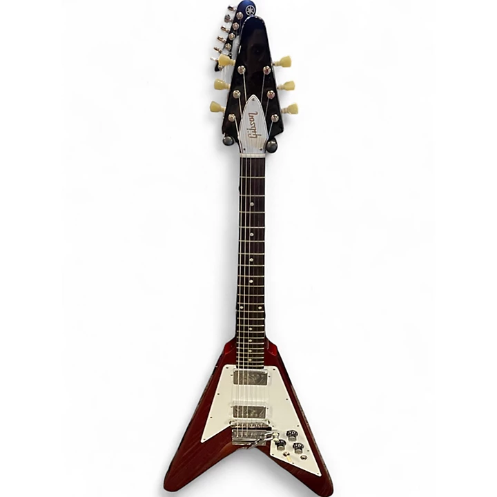 Used Gibson Custom 1967 Flying V Reissue Metallic Red Solid Body Electric Guitar