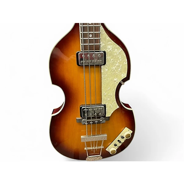 Used Hofner 500/1 Contemporary Violin 2 Tone Sunburst Electric Bass Guitar