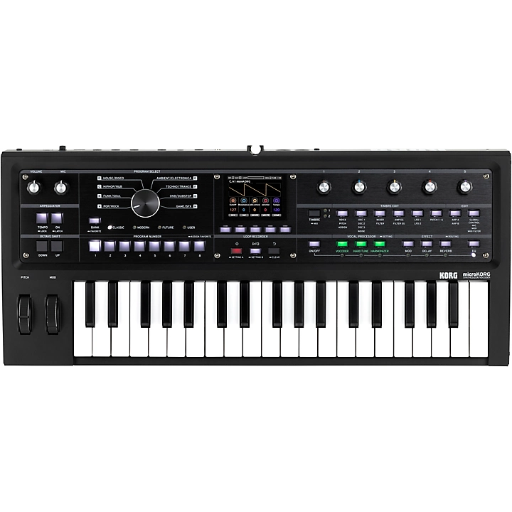 microKORG 2 Keyboard Synthesizer Vocoder Limited Edition Black
