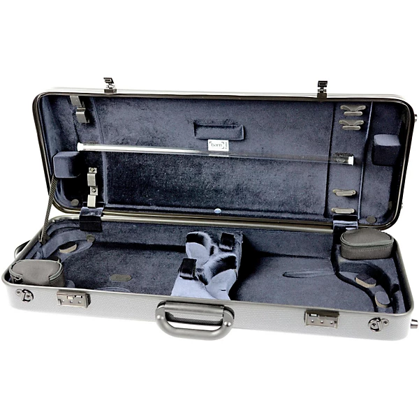 2005XL Hightech Case for 2 Violins Black Carbon