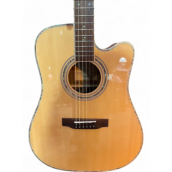 Used Zager ZAD 900 CE Natural Acoustic Electric Guitar