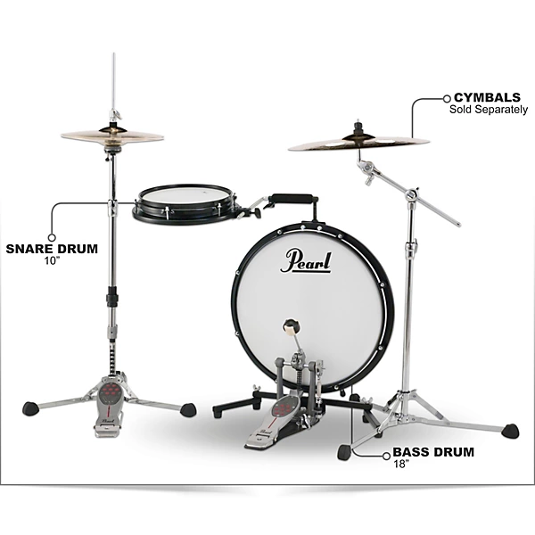 Pearl Compact Traveler 2 Piece Drum Kit