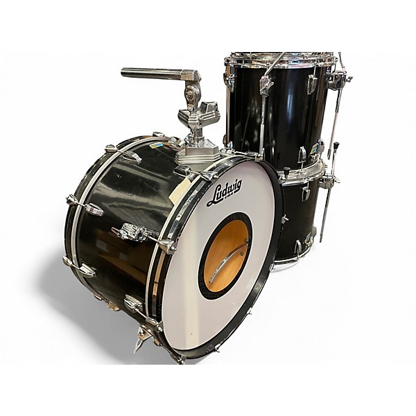 Used Ludwig 4 Piece Duo Modular Maple Black Drum Kit
