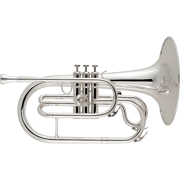 KMP411 Performance Series F Marching Mellophone Silver plated