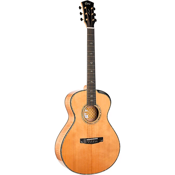 Gold Passion Concert Acoustic Electric Guitar Natural