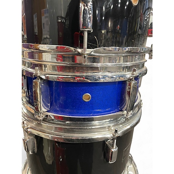 Groove Percussion Used Groove Percussion 5 Piece Drumset Black Drum Kit.gc