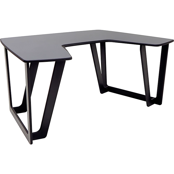 Argosy AIRE Artist Curved Workstation no racks Hautelink Desktop Black Legs Level 1 M12830004000000.gc
