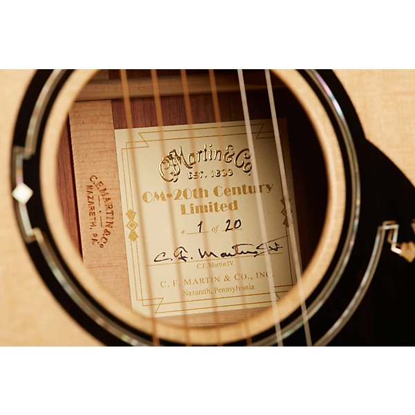 OM 20th Century Limited Edition Orchestra Acoustic Guitar Natural