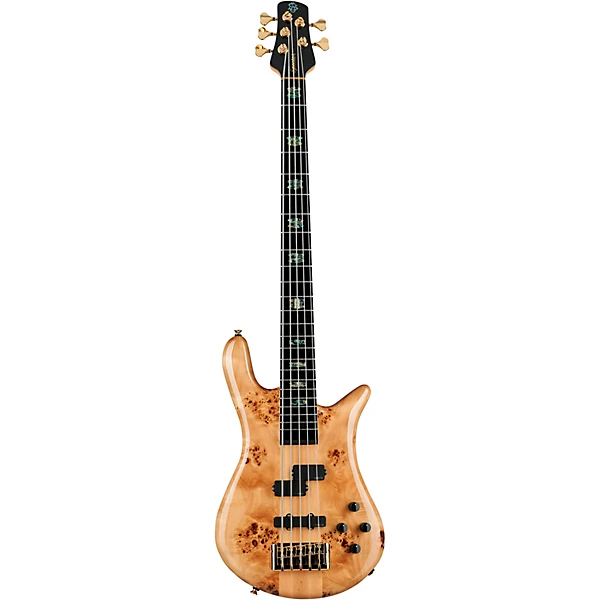 Euro 5 Custom 5 String Electric Bass Natural Gloss
