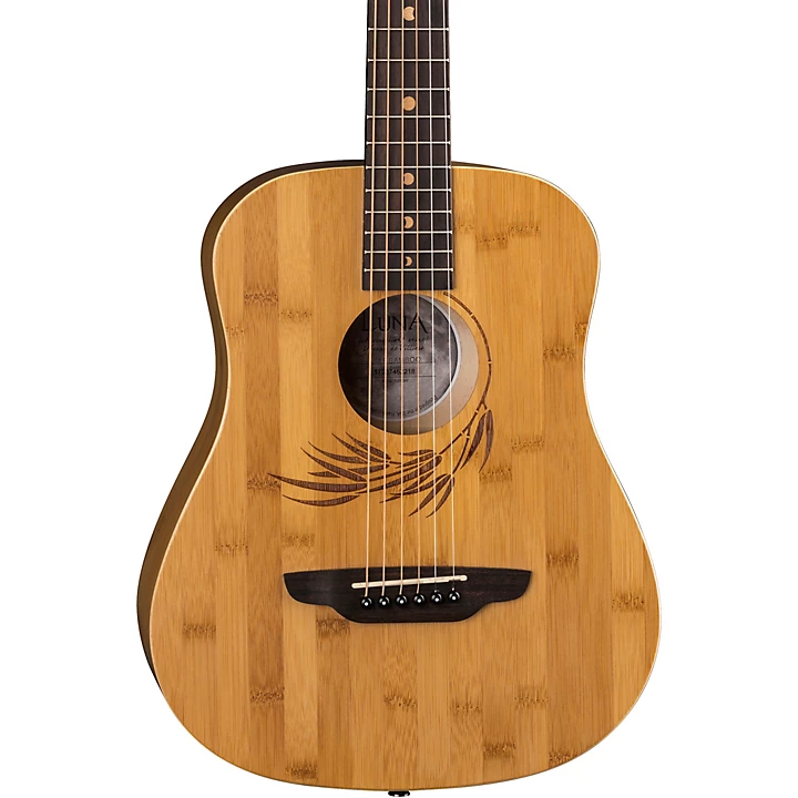 Safari Bamboo 3 4 Satin Natural Acoustic Guitar Natural