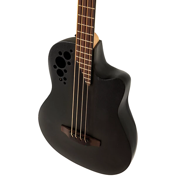 B778TX 5 G Pro Series Elite TX Mid Depth Acoustic Electric Bass Guitar Textured Black