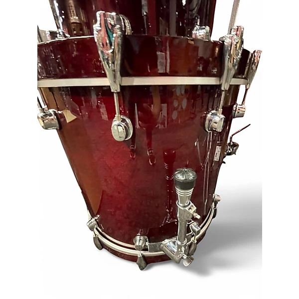 Mapex Used Mapex 4 Piece Saturn IV Studioease Dark Cherry Drum Kit.gc