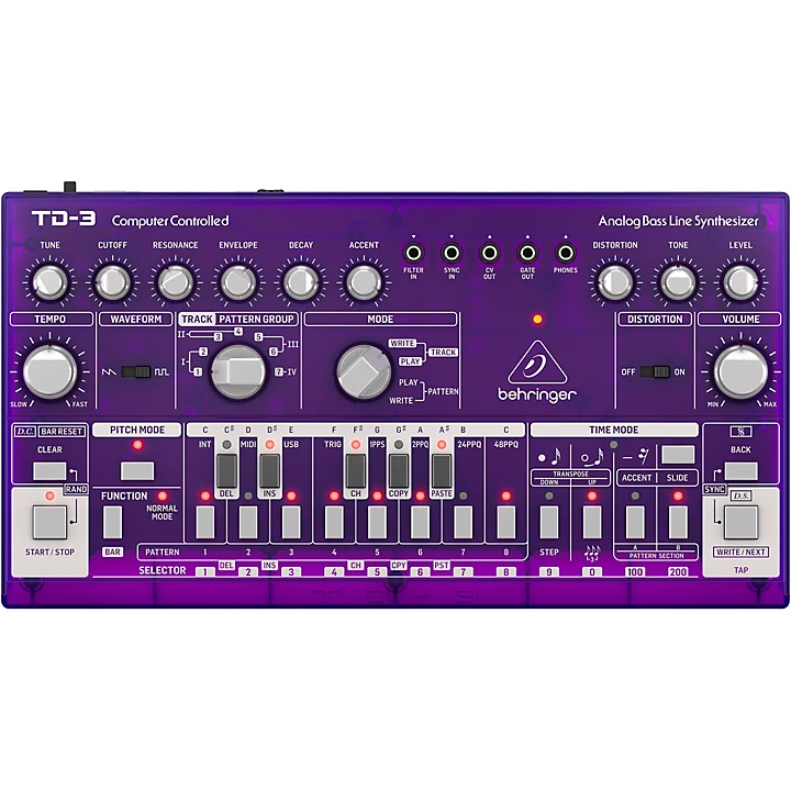 TD 3 GP Analog Bass Line Synthesizer Purple