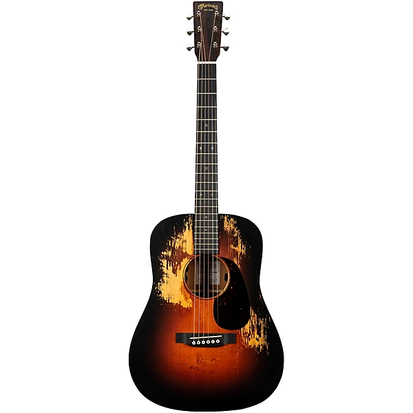 DJRE Junior Street Legend Dreadnought Acoustic Electric Guitar Burst