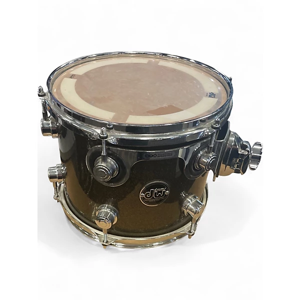 DW Used DW 5 Piece Performance Series Pewter Sparkel Drum Kit.gc