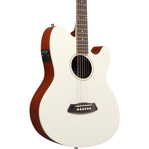 TCY10 Talman Acoustic Electric Guitar Vintage White