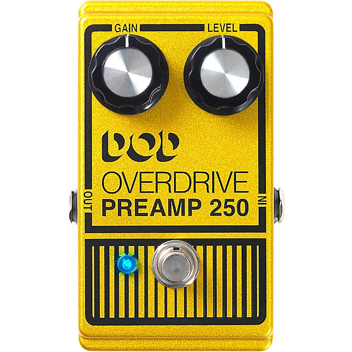 DOD Analog Overdrive Preamp 250 Guitar Effects Pedal with True Bypass and LED