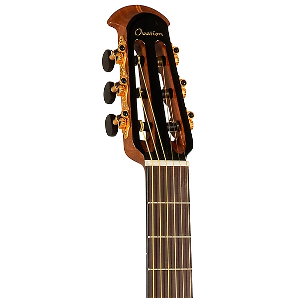 Ovation 1773AX 4 G Pro Series Mid Depth Nylon String Classical Acoustic Electric Guitar Natural
