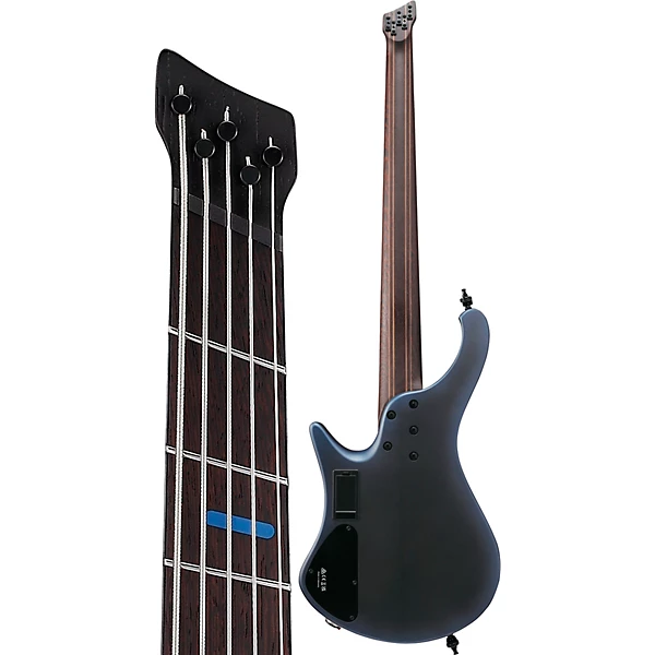 Ibanez EHB5MSBSP 5 String Multi Scale Ergonomic Headless Bass Guitar Midnight Arctic Ocean Matte