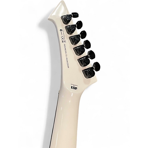 ESP Used ESP LTD Snakebyte Explorer Classic White Solid Body Electric Guitar.gc