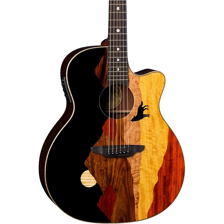 Vista Wolf Acoustic Electric Guitar Natural