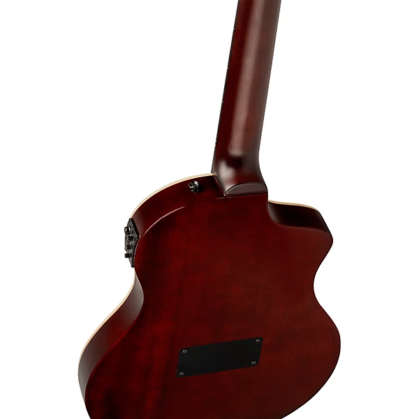 Ortega TourPlayer Standard Left Handed Nylon String Acoustic Electric Guitar Natural