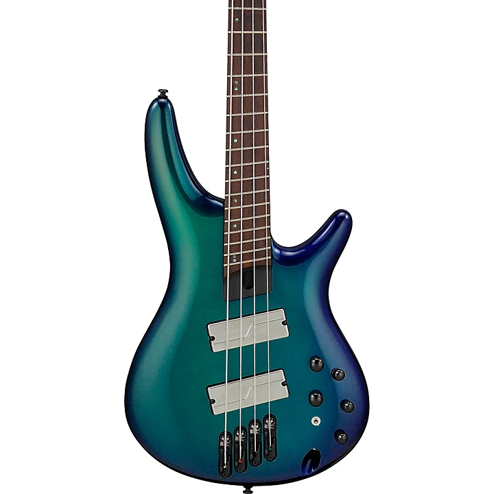Ibanez SRMS720 4 String Multi Scale Electric Bass Guitar Level 1 Blue Chameleon M06848004001000.gc