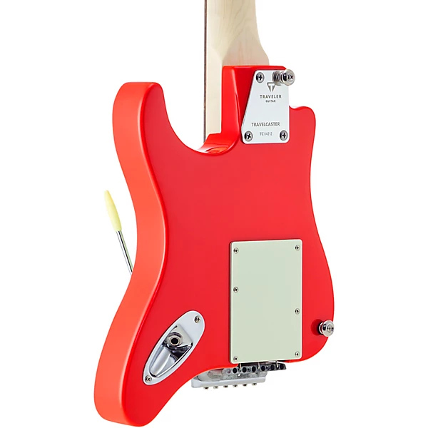 Traveler Guitar Travelcaster Deluxe Electric Travel Guitar Fiesta Red