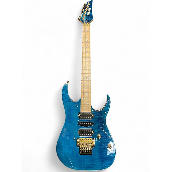 Ibanez Used Ibanez RG855MZ RBS Royal Blue Safire Solid Body Electric Guitar.gc