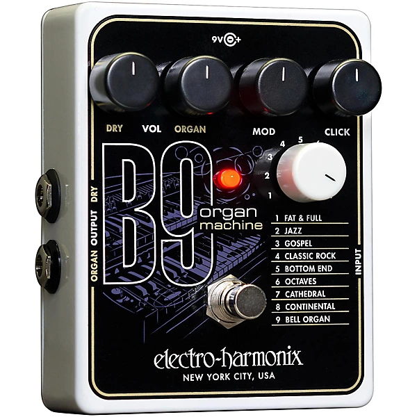 Electro Harmonix B9 Organ Machine Guitar Effects Pedal Level 1 J12047004000000.gc