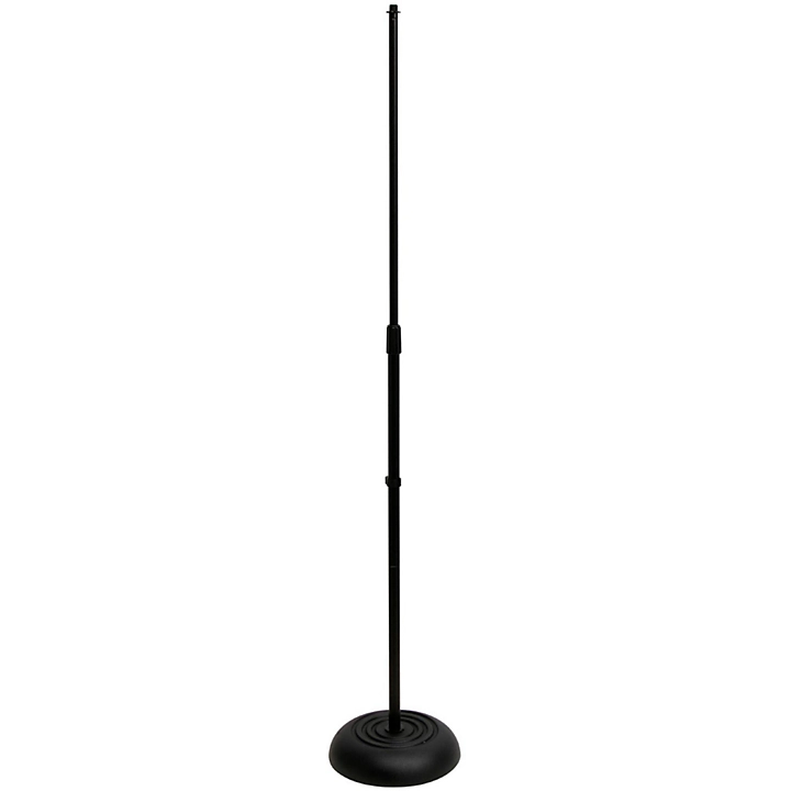 Round Base Mic Stand Black Black