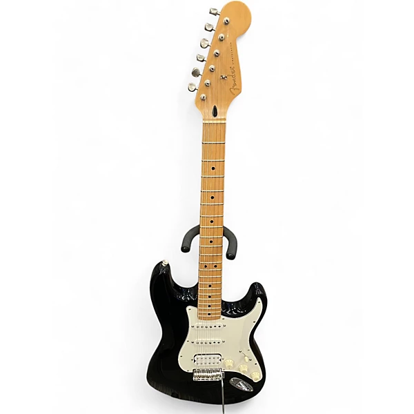 Used Fender Standard Stratocaster HSS Black Solid Body Electric Guitar